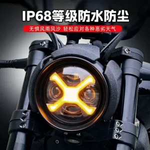 Harley Wrangler üçün suya davamlı LED fənərlər, yüksək və aşağı şüa.