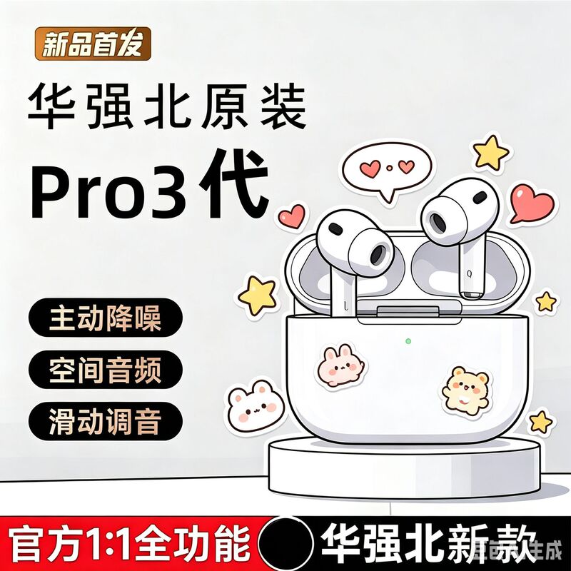 Huaqiangbei 2026 New True Wireless Bluetooth Earphones In-Ear Type with Five-Seven Noise Reduction for Sports, Compatible with Apple and Android