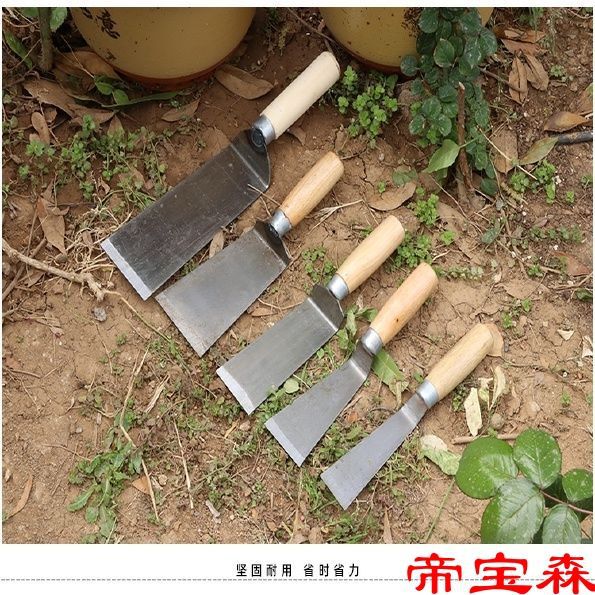 木柄小铲子加厚铁铲挖野菜专用铲栽花铲移苗铲压瓜铲园林园艺工具