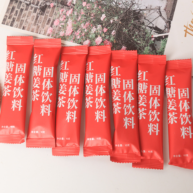 Sugar and ginger tea small bag packaging instant granular bulk menstrual ginger tea postpartum black sugar solid drink ginger tea wholesale