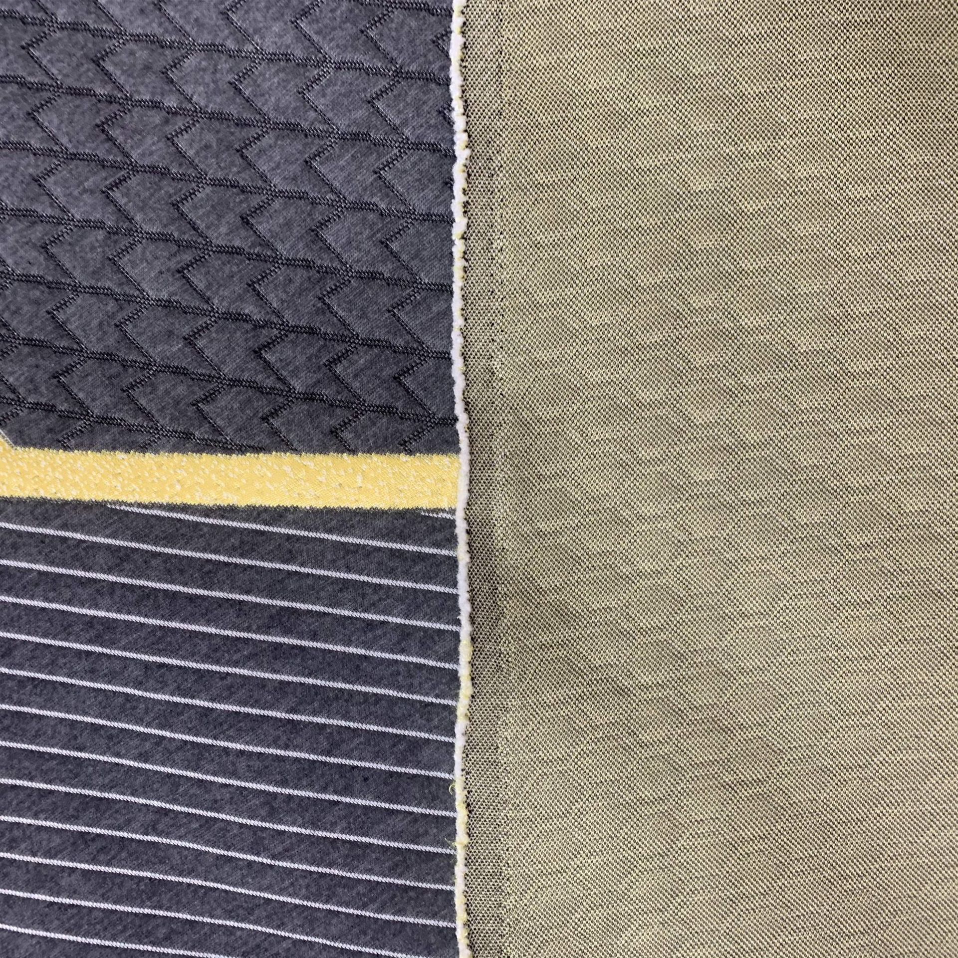 400 gramos de tela de Jacquard de doble cara entrelazado de alto peso de tela de colchón Perkin tela de colchón gris personalizada