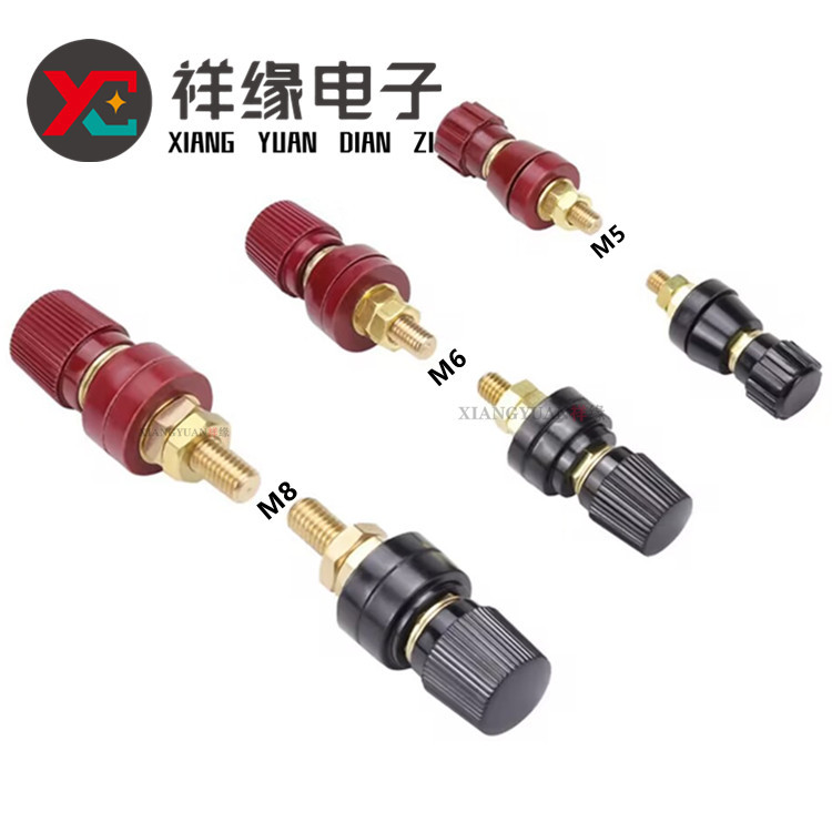 厂家直供555接线柱M8纯铜/铁螺杆8mm接地柱逆变器锂电池接线端子