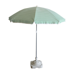 180cm Beach Umbrella Custom Striped Advertising Stall Large Umbrella Cross-Border Outdoor Sunshade 140g Polyester Fabric Umbrella Steering