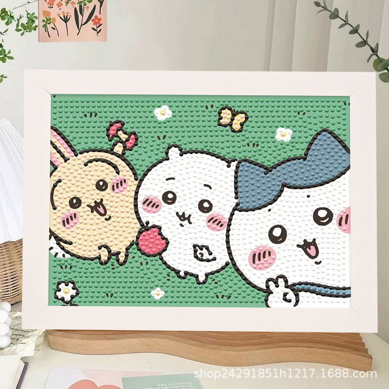 Diamante nuevo lápiz de dibujos animados pequeño nuevo pegatino diy puzzle manual regalo de cumpleaños para niños estudiantes