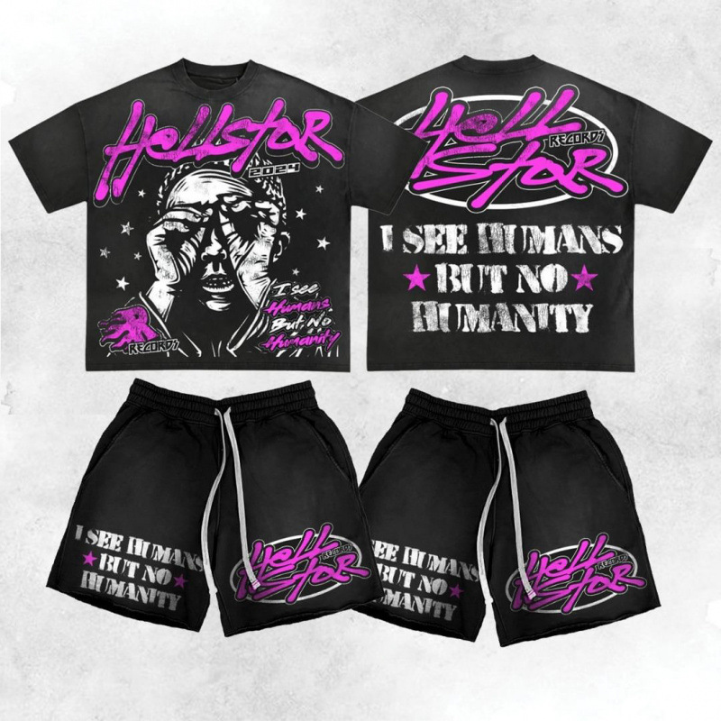 2026 verano 3D creativo impresión digital de cuello redondo camiseta set de pantalones cortos