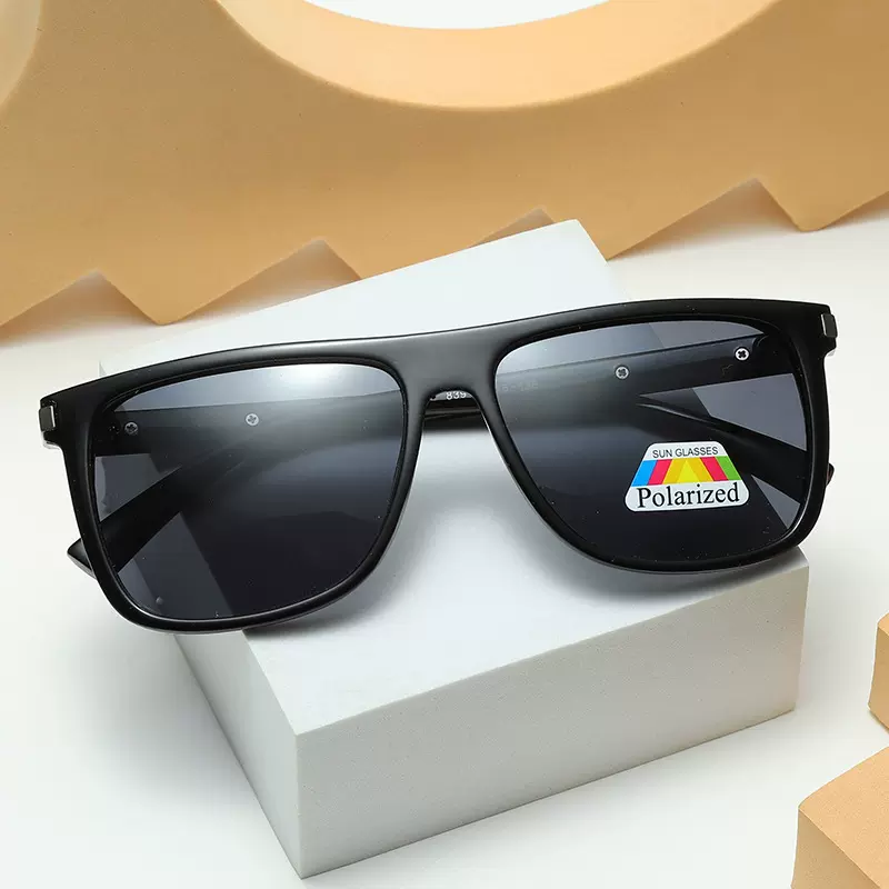 新款男士潮流运动太阳镜沙滩墨镜 摆拍眼镜方形全框架开车偏 光镜