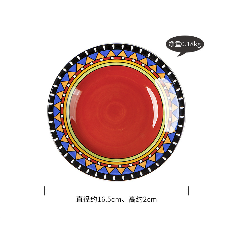 创意陶瓷西餐具碟子欧式蛋糕盘碟家用餐盘餐碟水果盘碟点心零食B&|undefined