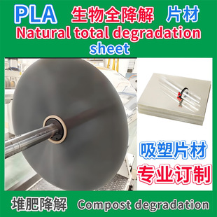 Fully Biodegradable Pla Polylactic Acid Sheet Blister Grade Degradable Lunch Box Fruit Box Pla Degradable Sheet Roll