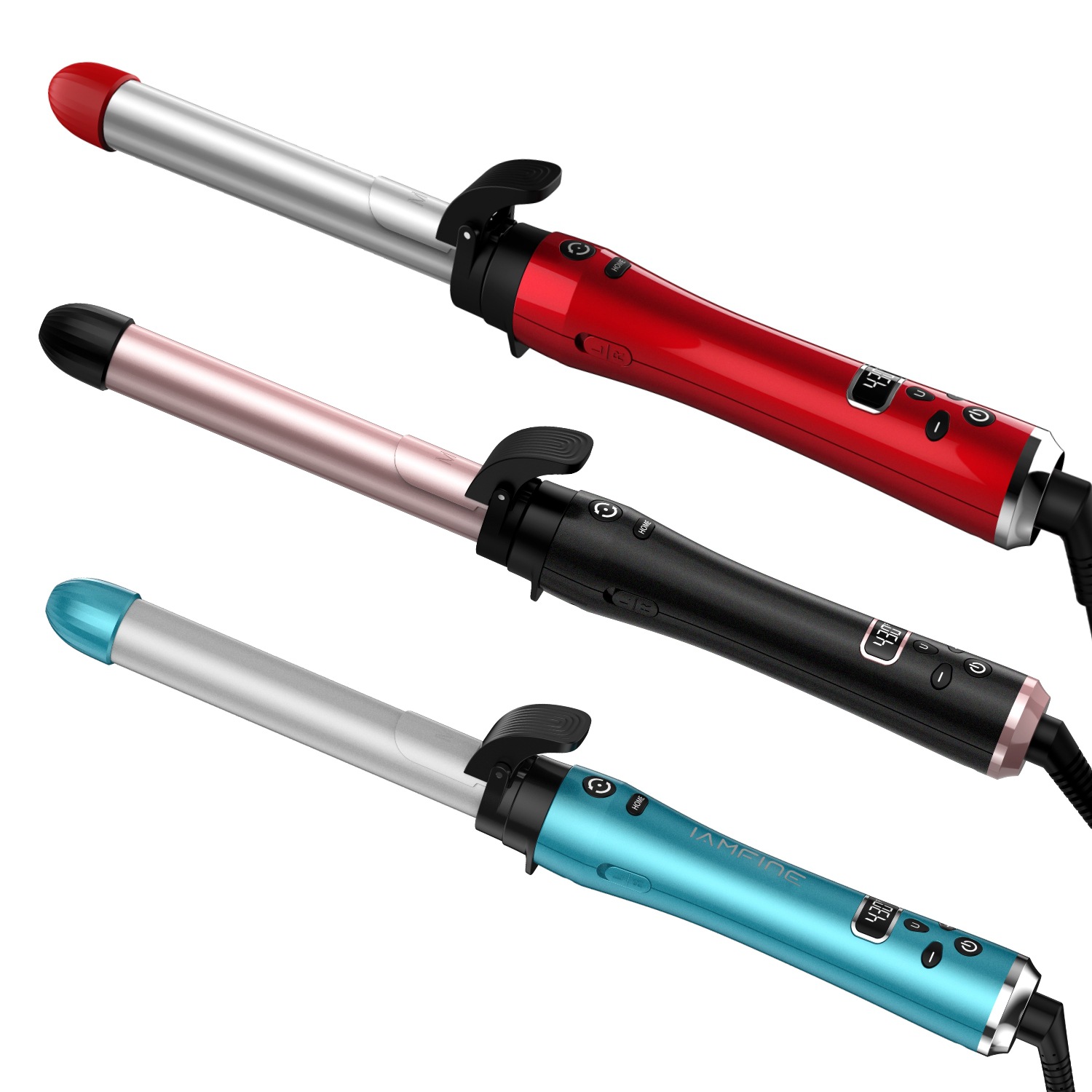 可换头全自动卷发棒三合一陶瓷卷发器电动旋转三管烫发棒