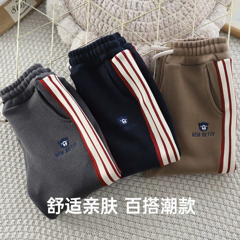 Demi-season children's warm windproof comfortable trousers for leisure, for teenagers