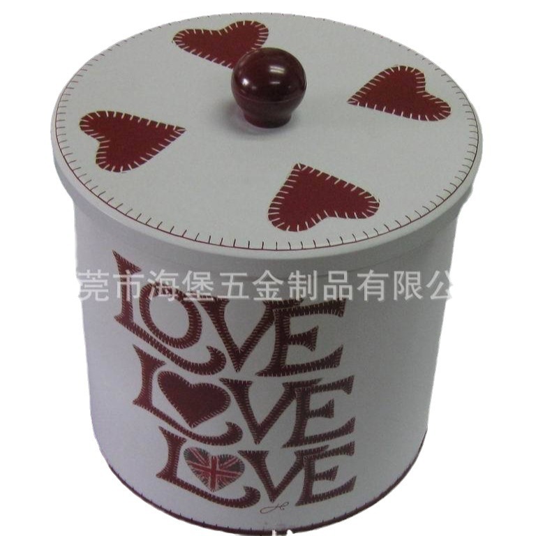 厂家直销圣诞铁罐;套装圣诞花铁盒礼品金属密封罐储物密封储物