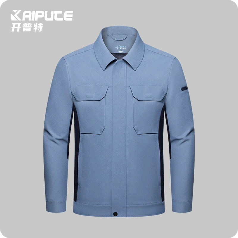 Весенний и осенний комбинезон с длинными рукавами мужская печать LOGO Color износостойкая куртка механическое место заводская одежда топ экспорт внешней торговли