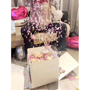 Flying Butterfly Spray Flower Birthday Surprise Gift Box Lover Empty Box for Girlfriend and Best Friend