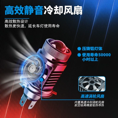 integrated high and low beam dual-color – Motorcycle headlights, headlights
