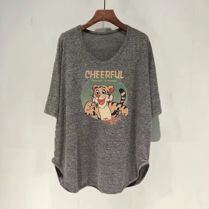 ファットmm 150kg ゆったり大きいサイズ ミドル丈 UVカラー 半袖 Tシャツ レディース 夏新作 韓国版 痩身お腹カバートップ|undefined
