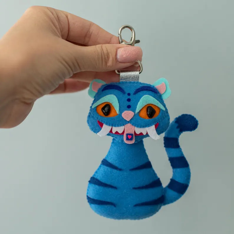 跨境新品kpop demon hunters plush猎魔女团老虎毛绒玩偶公仔挂件|undefined
