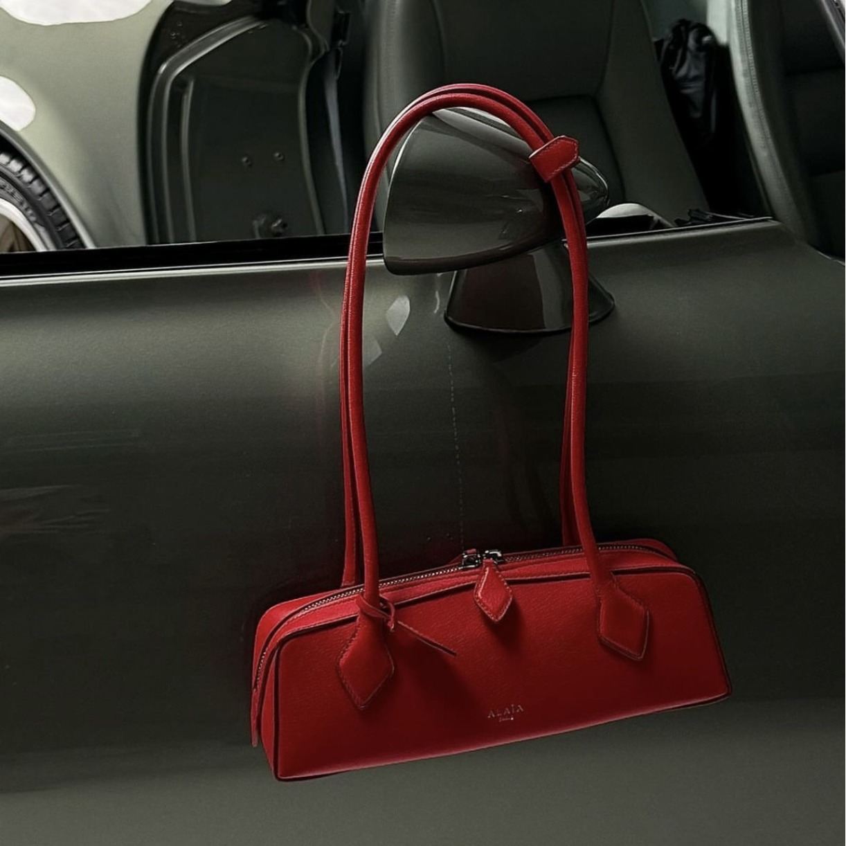 2024 New Arrival Baguette Shoulder Bag Dark Stitching Design Minimalist Underarm Handbag For Women - Thumbnail 4