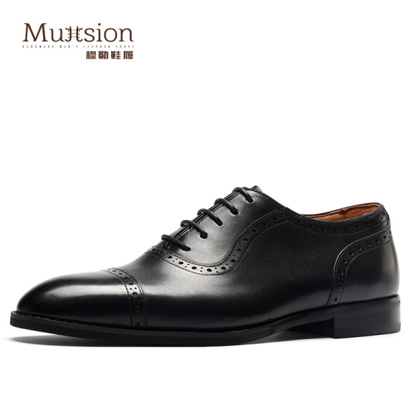 T021 [a generation of hair] three joint leather shoes men's shoes leather business formal Oxford shoes lace-up brogue shoes