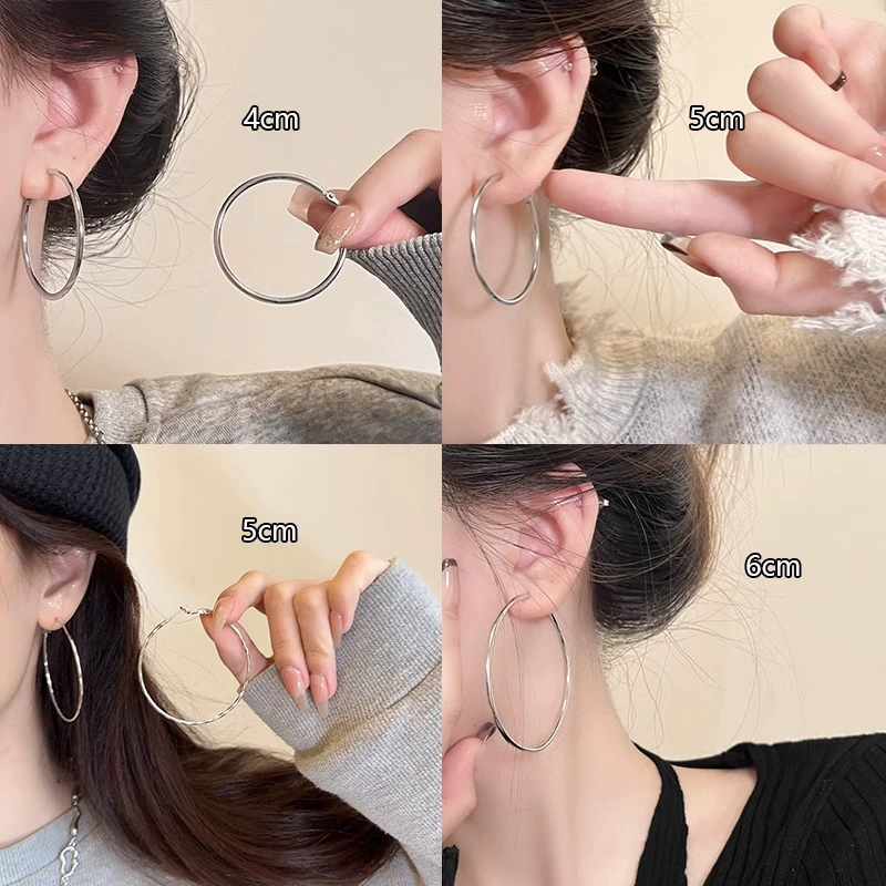 Серебряная игла, серьги, аксессуар, образец серебра 925, стиль легкой роскоши, стиль высокого качества