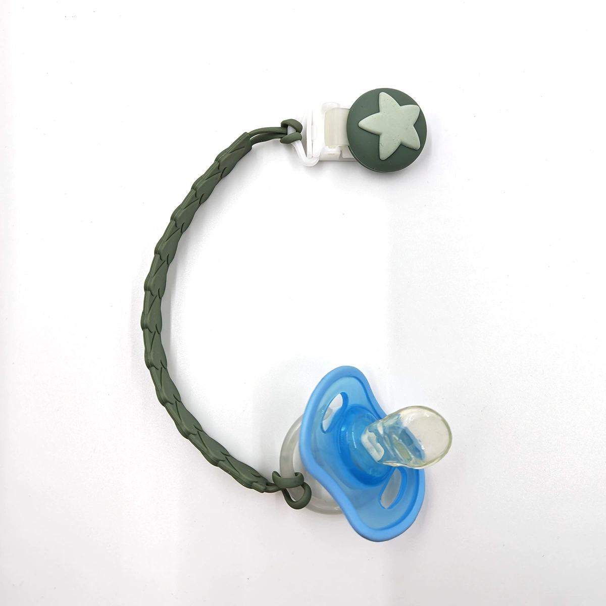 Lucky baby Teether, children's lanyard holder, silicone toy for correct bite, Reins leash for baby comfort, pacifier