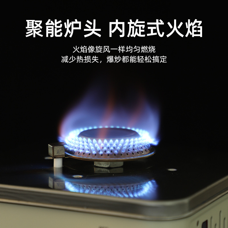 Acampar al aire libre Mini Tarjeta de almacenamiento portátil estufa de gas estufa a prueba de viento estufa de picnic olla caliente estufa