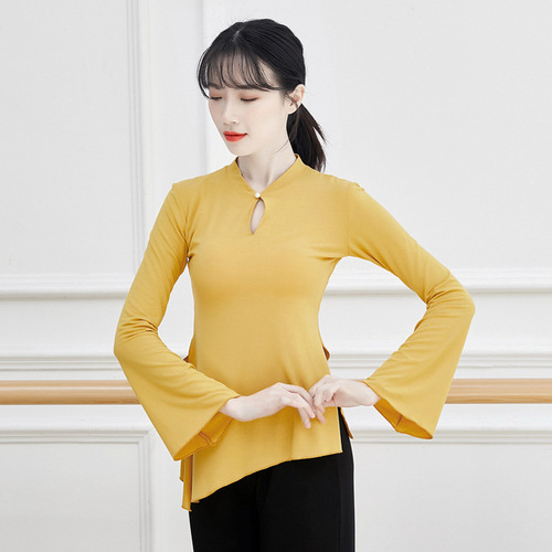 Classical folk dance upper body rhyme test Chinese style modern practice clothes Modal female Tai Chi suit for adults