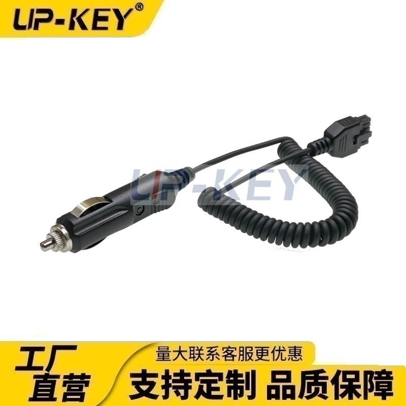 点烟器转molex12P转接线车载充电弹簧线GPS转接取电连接转换线