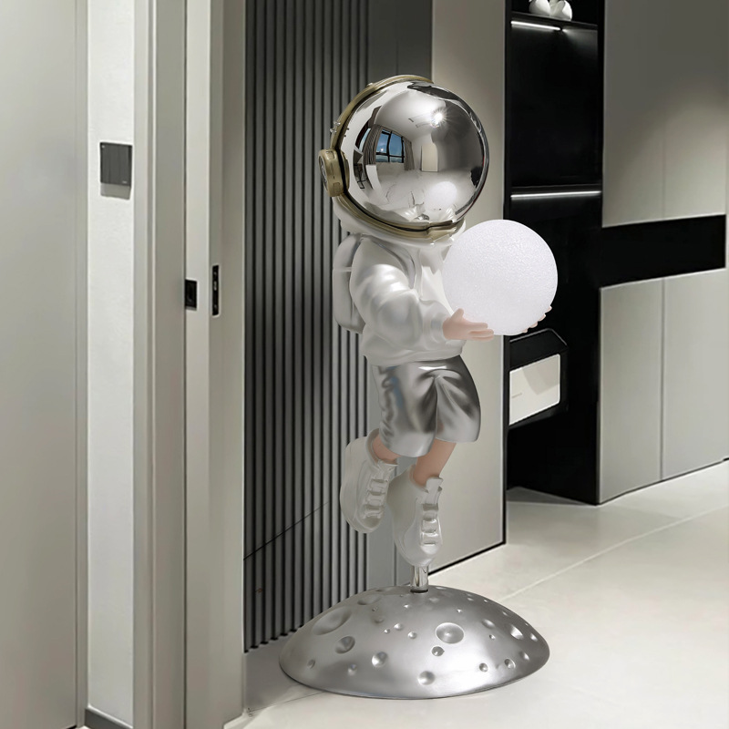 大型宇宙飛行士のリビングルームの装飾品、床置き型の家庭用宇宙飛行士の照明、軽くて豪華な装飾品、開店祝い、新築祝いのギフト|undefined