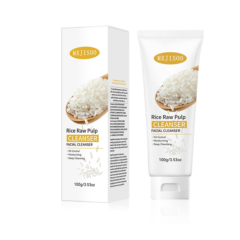 Comercio exterior transfronterizo Arroz Vitamina C limpiador facial Vitamina C & Arroz Pulpa Raw Facial Cleanser