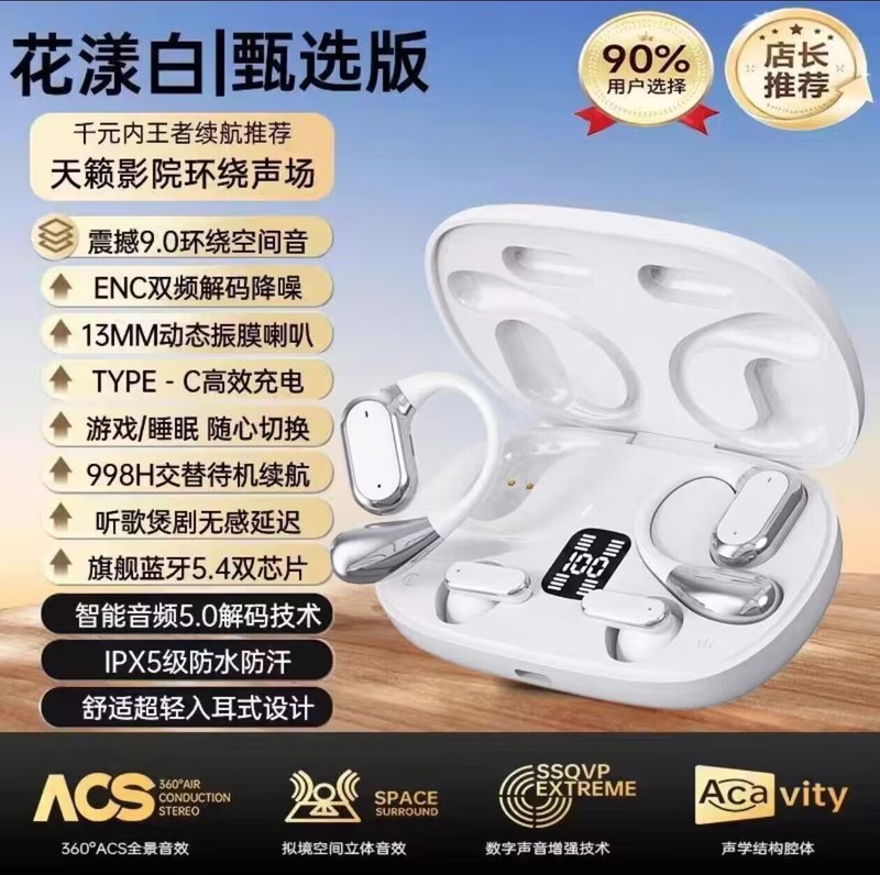 Q25跨境挂耳式蓝牙耳机2025新款不入耳跑步运动超长续航高音质开|undefined