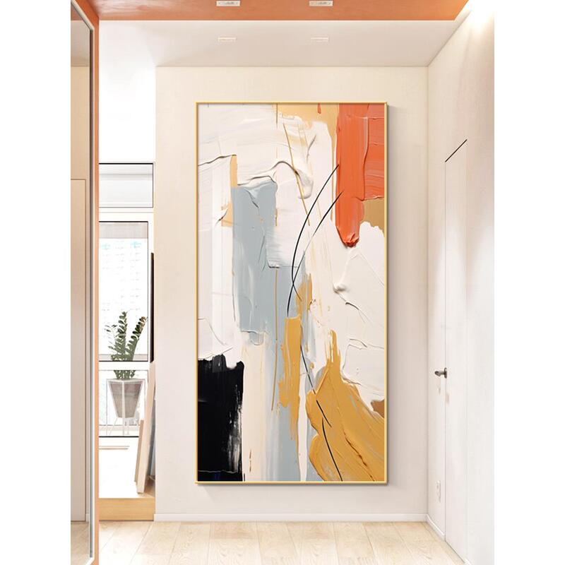 Abstract Art Oil Painting Village Texture Lines X7602 Wall Door Hanging Gallery