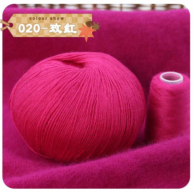 Lavado sin encogimiento Hilo de Cachemira de 3 hilos tejido a mano suave y ajustado bufanda de bebé sombrero abrigo hilo tejido a mano lana tejida a mano