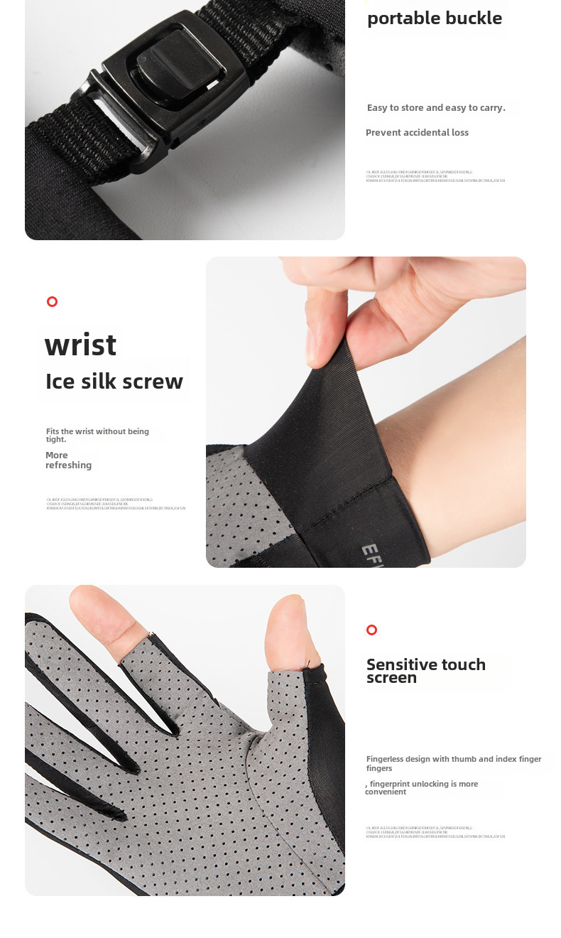Ice silk gloves sports fitness riding gloves half finger touch screen fishing gloves breathable sunscreen gloves for men and women_maomaolike.com