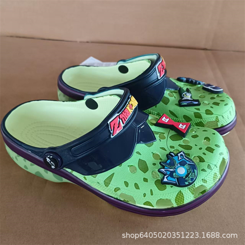 New Dragon Ball Frieza Co-Branded Clogs Outdoor Lightweight Non-Slip Sandals with Accessories Foreign Trade Manufacturers Direct Sales New Dragon Ball Frieza Co-Branded Clogs Outdoor Lightweight Non-Slip Sandals with Accessories Foreign Trade Manufacturers Direct Sales