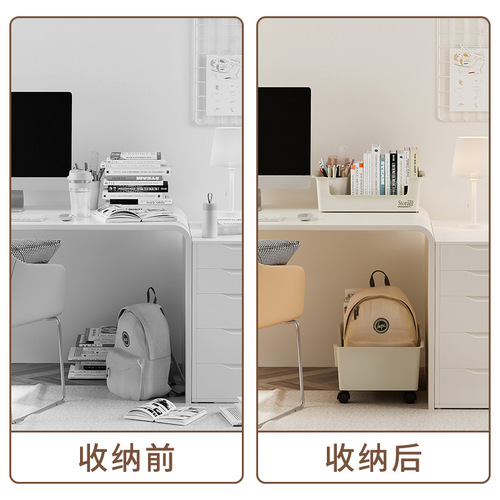 Mobile book storage box for students and children Oxford tree picture book bag storage transparent bookshelf storage organization artifact