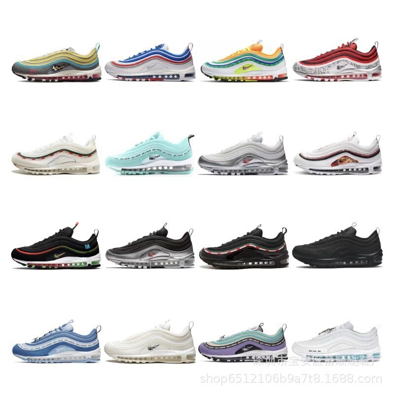 Putian Shoes Foreign Trade Wholesale Air Max97 Full-Length Air Cushion Retro Bullet-Style Unisex Sports Running Shoes Putian Shoes Foreign Trade Wholesale Air Max97 Full-Length Air Cushion Retro Bullet-Style Unisex Sports Running Shoes