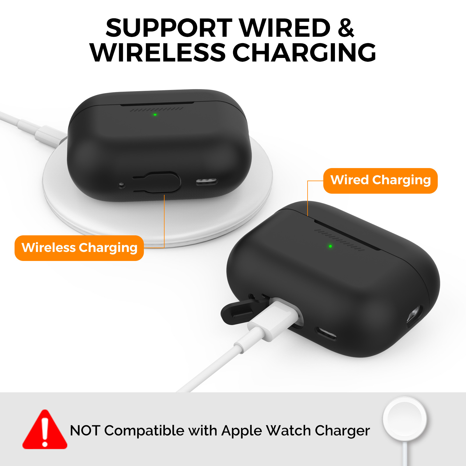 Adecuado para Apple auriculares AirPods Pro 2 de silicona de una sola pieza de protección Shell Pro Segunda Generación anti-perdida con cordón Shell