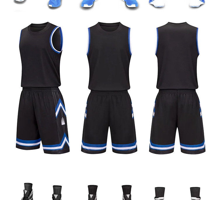 Men's Basketball Uniform Set For Team Training And Competition_voghion.com