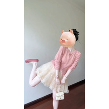 甜美韩系针织衫a字蓬蓬短裙套装女春夏季新款简约气质时尚两件套