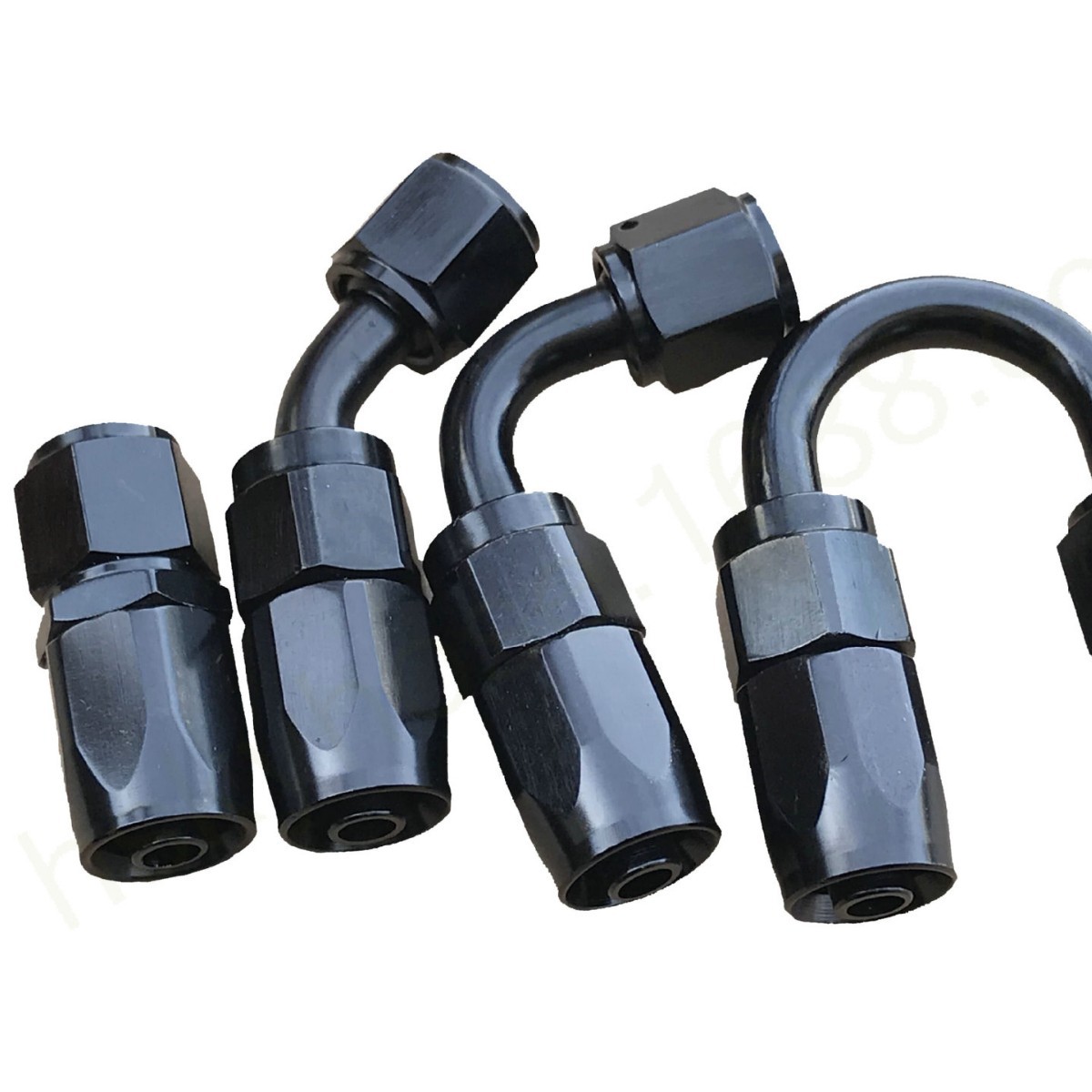 An4-An20 0 Degree, 45 Degree, 90 Degree, 180 Degree Oil Cooler Oil Pipe Aluminum Connector Oil Pipe Fitting