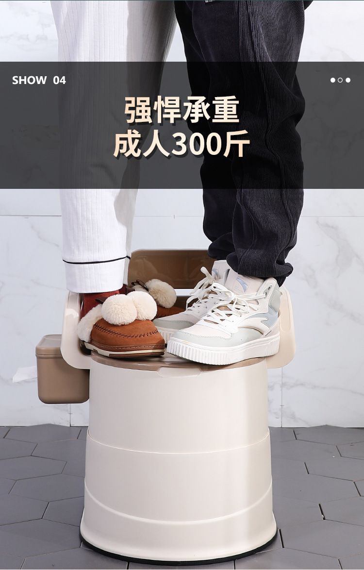 Portable toilet, mobile sitting toilet bowl, anti-odor indoor, mobile deodorizing toilet bowl for the elderly, factory wholesale undefined