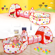 欧美亚马逊儿童玩具室内室外帐篷爬行隧道可收纳折叠亲子互动源头