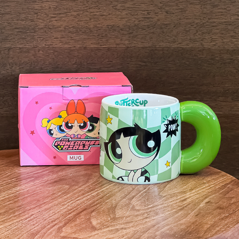 Taza de policía femenina voladora copas de copas de agua caseras tazas de regalo de cumpleaños para niños 2024 nuevas tazas de cerámica