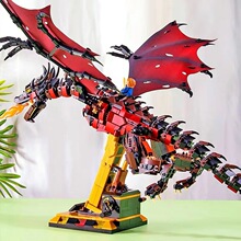 美及13003-13005飞天巨龙模型史矛革儿童DIY拼装积木玩具幻影忍者