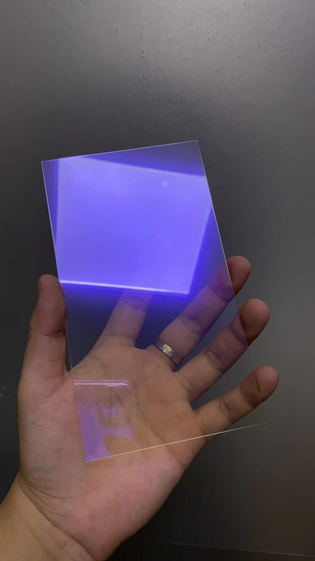 Aplicable Steam DeckOLED consola de juegos película templada Steam Deck película de protección de pantalla de mano luz púrpura