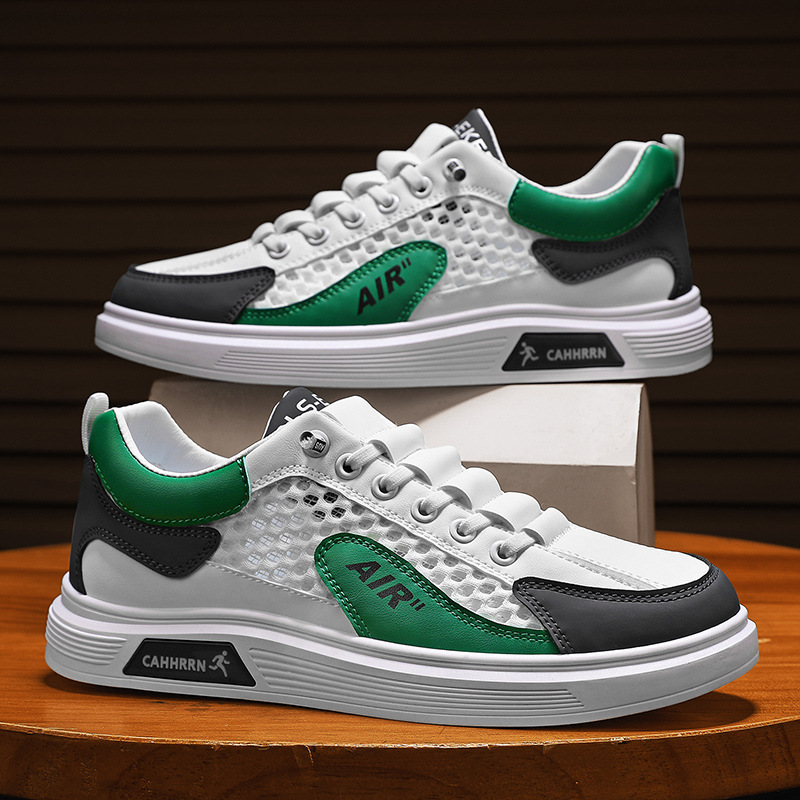 Zapatos de hombre 2026 primavera nuevos zapatos deportivos casuales de malla transpirables tendencia universal zapatos de skate de moda para hombres zapatos de moda para estudiantes image 4