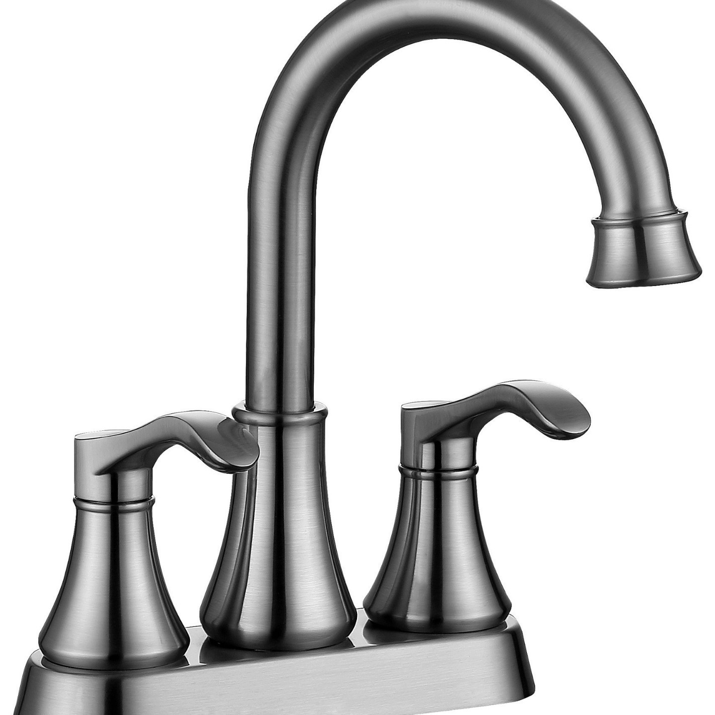 Grifos de lavabo transfronterizos, lavabo de lavabo, lavabo de doble agujero, grifo de agua caliente y fría de oro de seda Omelas