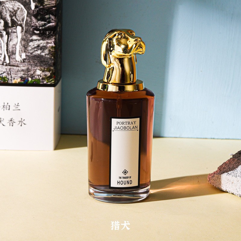 Jiabao Lan, perro de cabeza de tigre, ciervo, retrato de animales, perfumes duraderos para hombres, fragancia fresca al por mayor 80ml