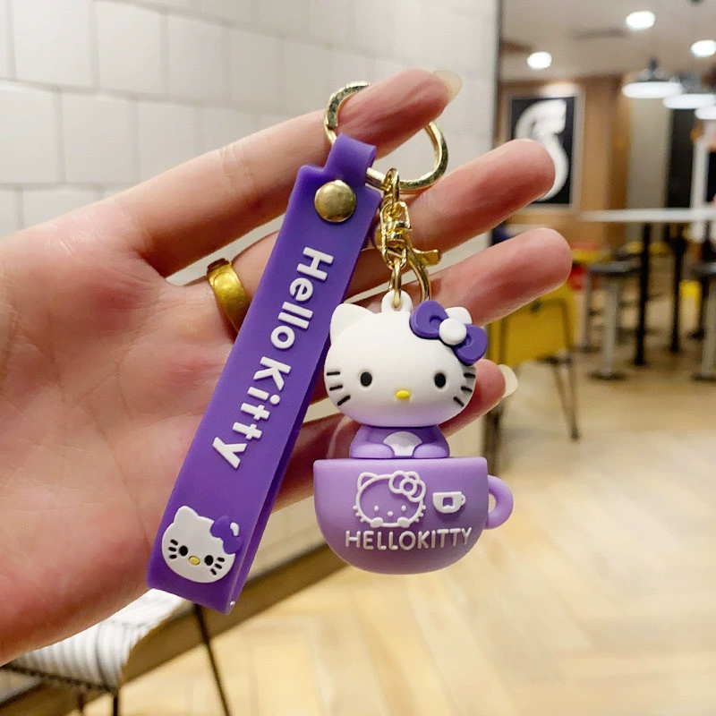 Кулон на брелке (Sanrio) Набор милых силиконовых подвесок — мягкие резиновые талисманчики, подарок на день рождения, различные персонажи