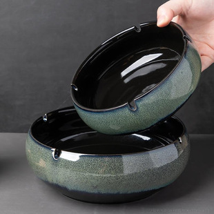 Large Ashtray Creative Personalized Ceramic Ashtray Home Retro Chinese Style Living Room Light Luxury Office Trendy Ashtray